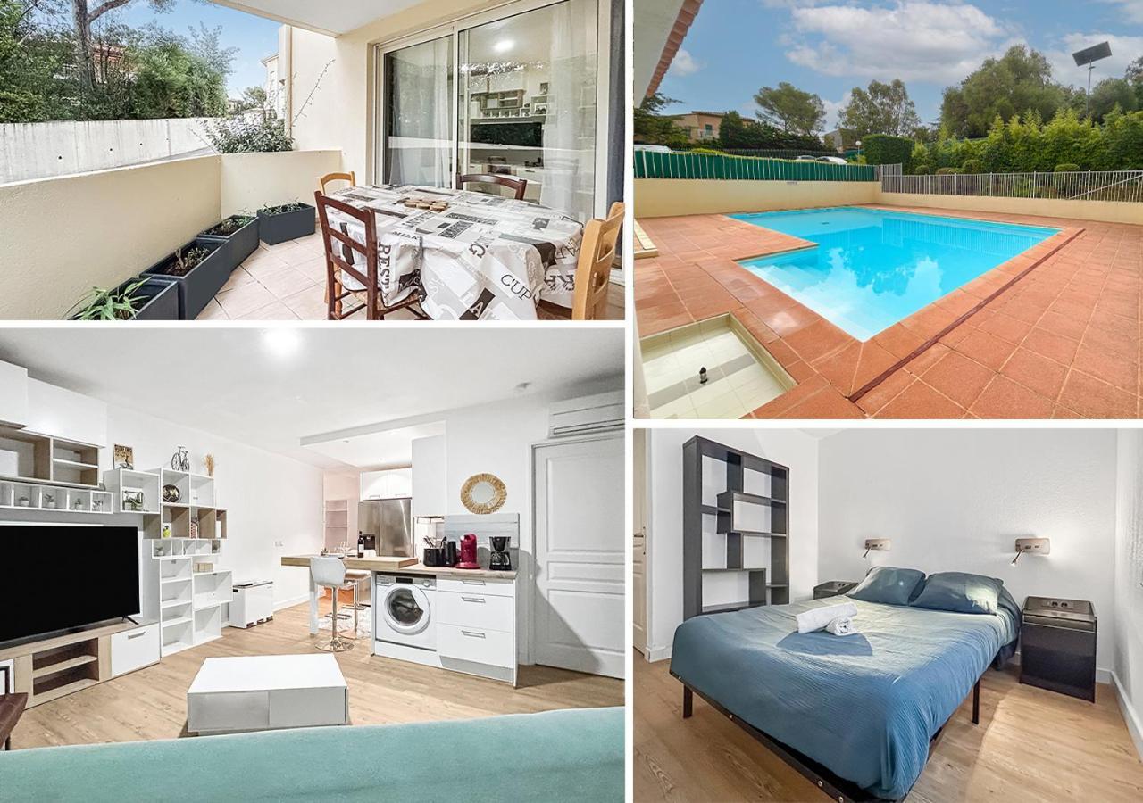 Апартаменты Balcon, Parking, Piscine Et Clim' A 2 Pas Du Port Santa Lucia Сен-Рафаэль Экстерьер фото
